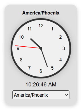 Example Analog Clock Design