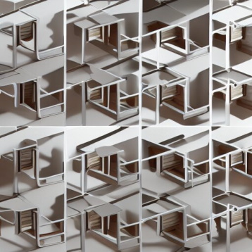 staircases with floating faces. (https://freeimagegenerator.com/)